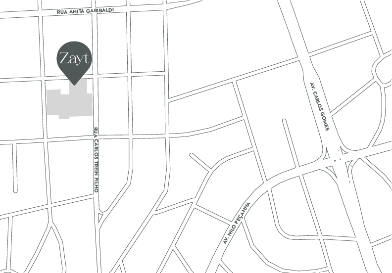 Zayt - Mapa de localização na Rua Carlos Trein Filho