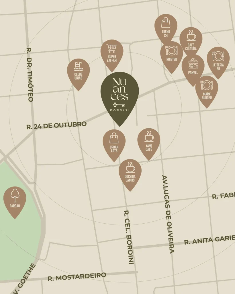 Nuances Ivo Rizzo Coronel Bordini - Localização