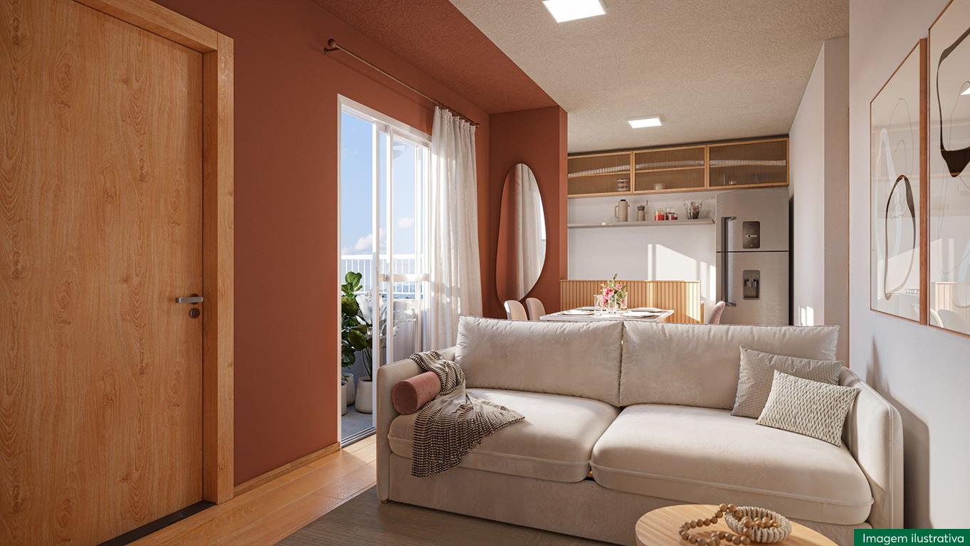 Porto Sevilha MRV Protásio - Sala e Cozinha