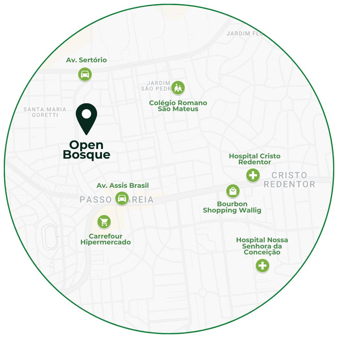 Open Bosque Parque do Arvoredo - Localização