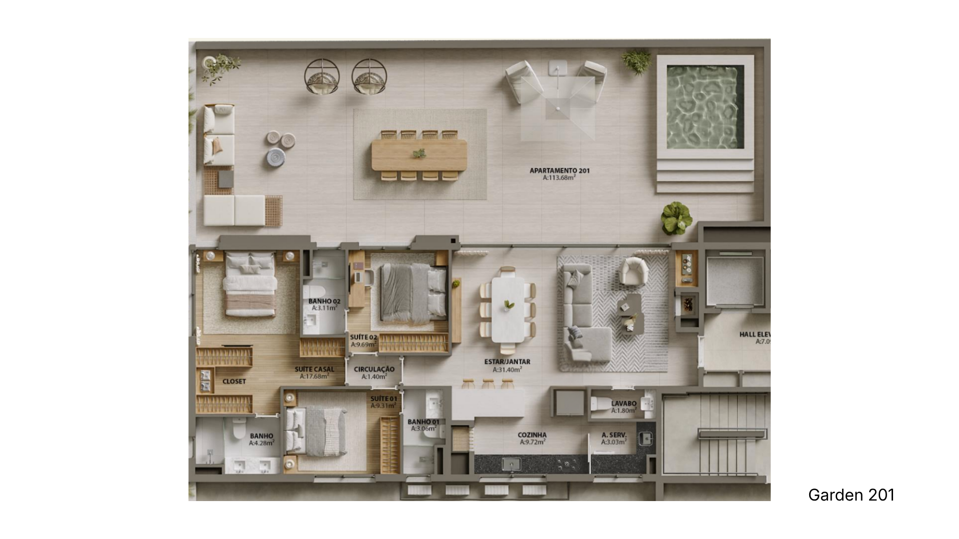 MARQ - Wikihaus - Planta - Garden 201