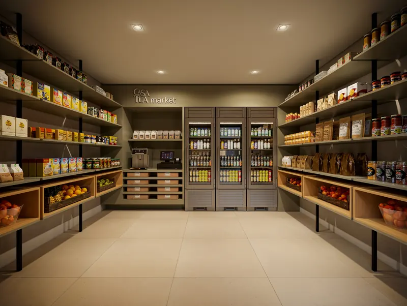 Espaço para operação de micromarket