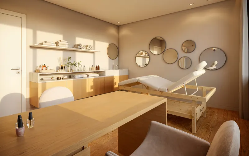 Sala de massagem do Club House